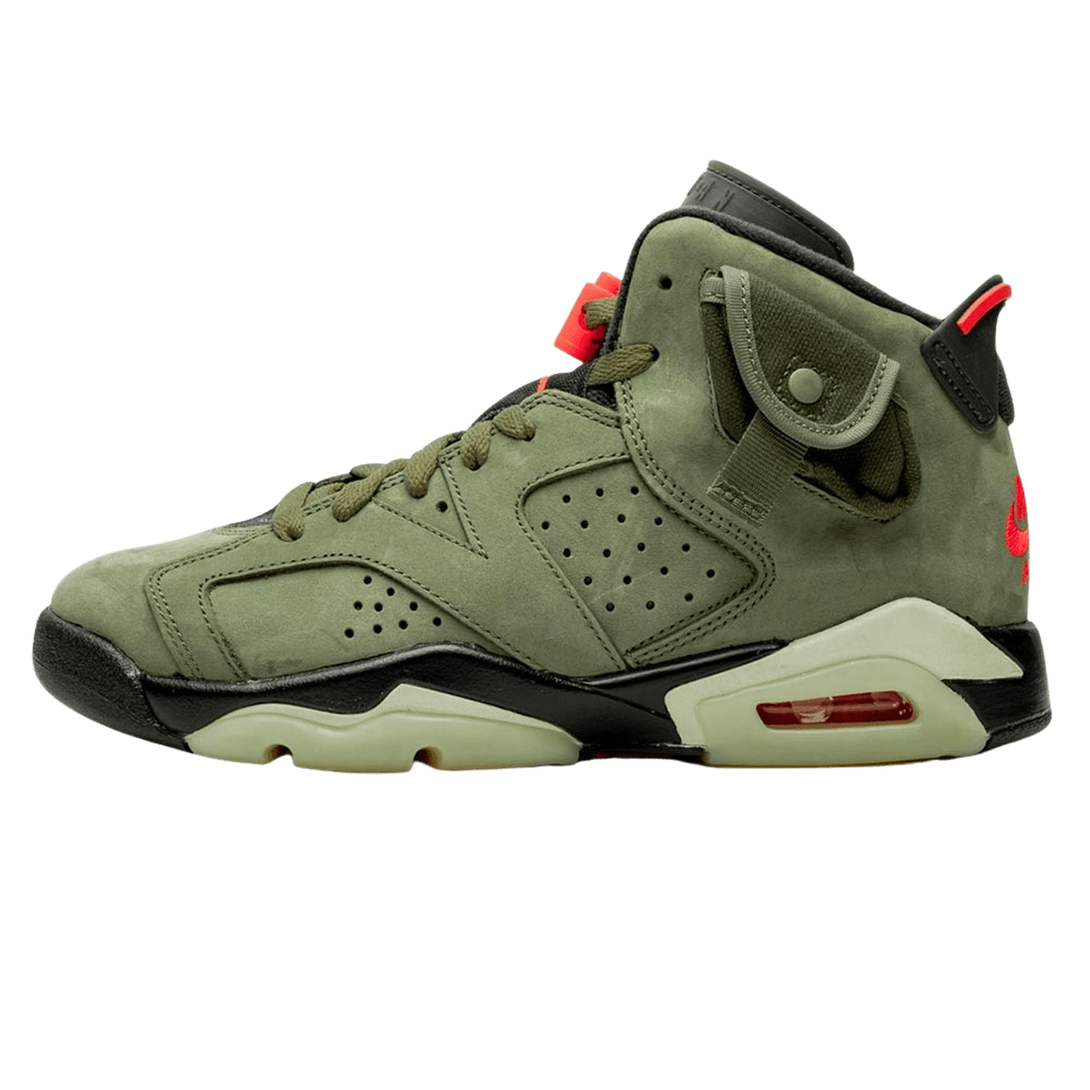 Travis Scott x Air Jordan 6 Retro GS 'Olive'- Streetwear Fashion - ellesey.com