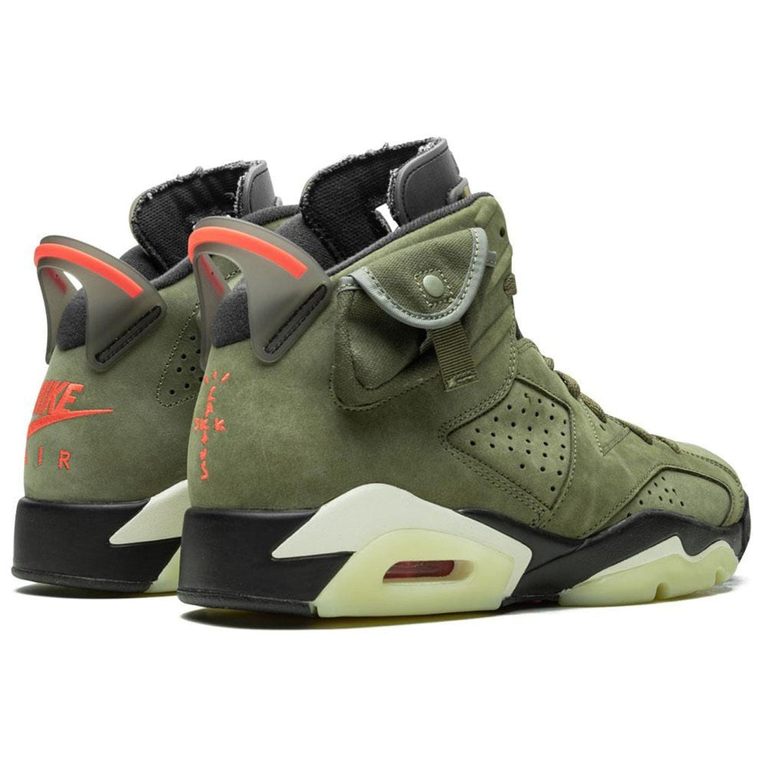 Travis Scott x Air Jordan 6 Retro 'Olive'- Streetwear Fashion - ellesey.com