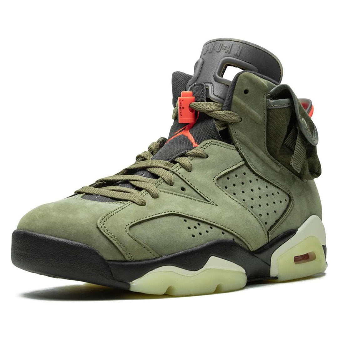 Travis Scott x Air Jordan 6 Retro 'Olive'- Streetwear Fashion - ellesey.com