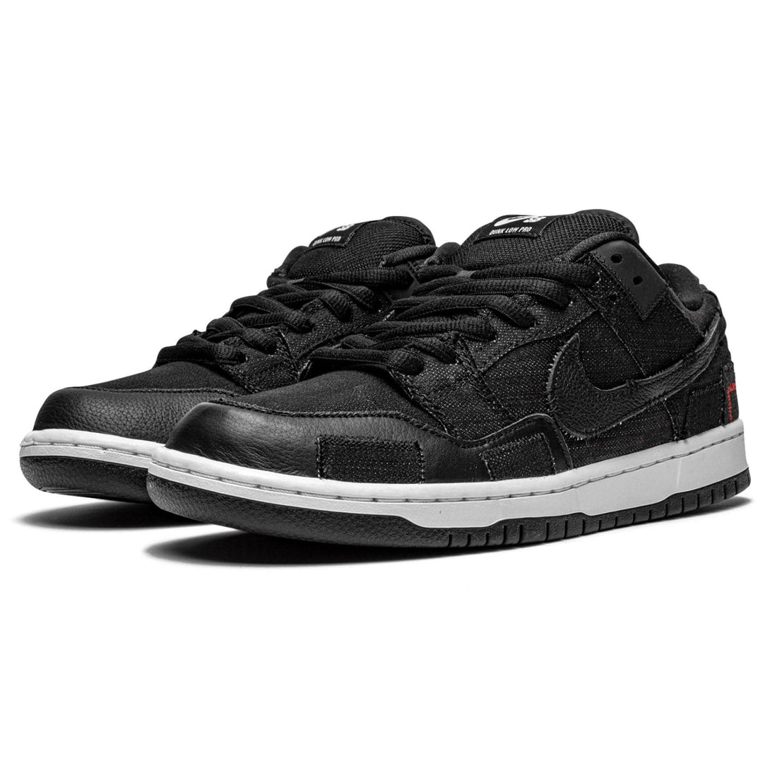 Wasted Youth x Nike Dunk Low SB 'Black Denim'- Streetwear Fashion - ellesey.com