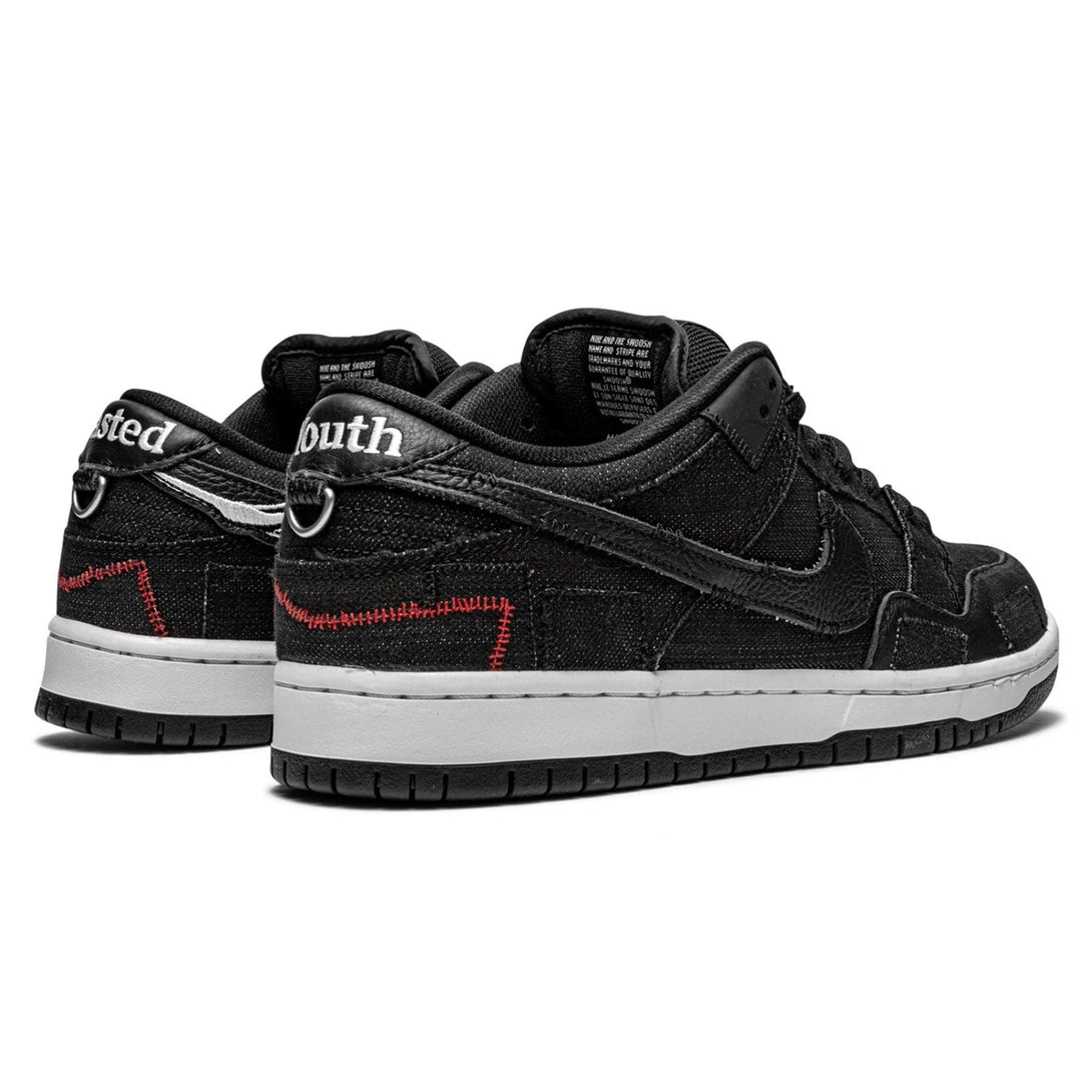 Wasted Youth x Nike Dunk Low SB 'Black Denim'- Streetwear Fashion - ellesey.com