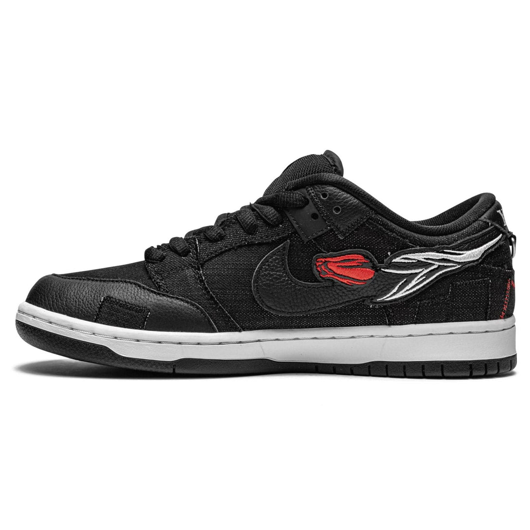 Wasted Youth x Nike Dunk Low SB 'Black Denim'- Streetwear Fashion - ellesey.com