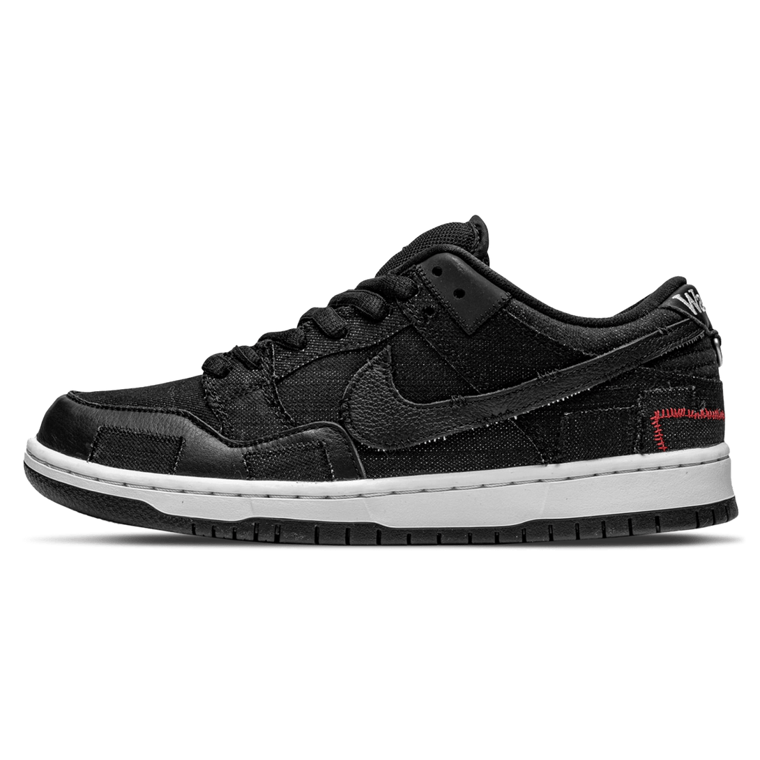 Wasted Youth x Nike Dunk Low SB 'Black Denim'- Streetwear Fashion - ellesey.com