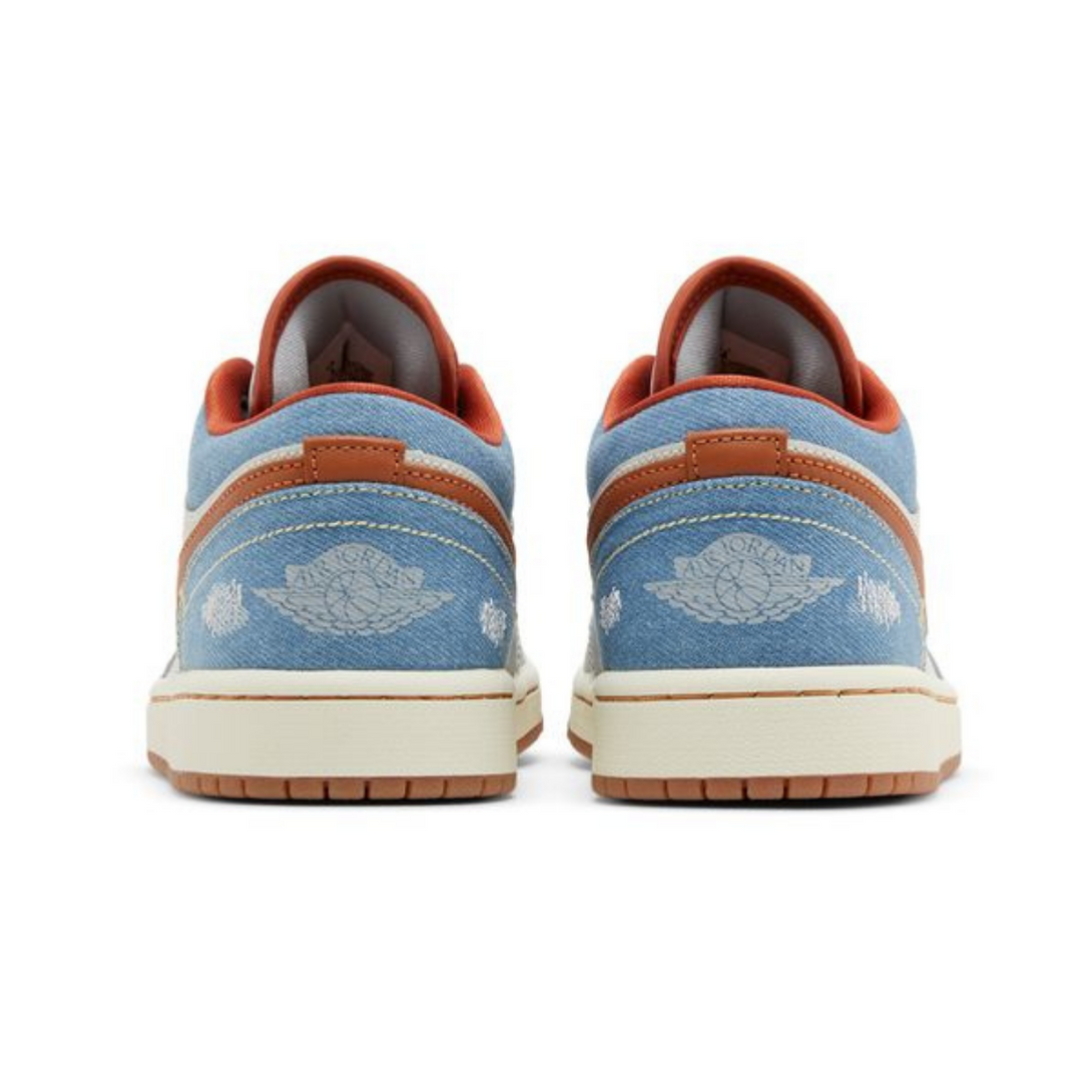 Wmns Air Jordan 1 Low 'Phantom Denim'- Streetwear Fashion - ellesey.com