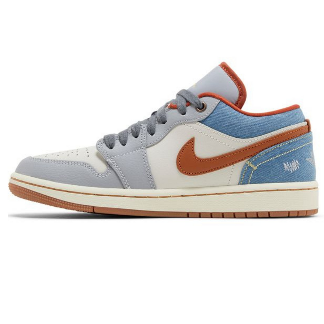 Wmns Air Jordan 1 Low 'Phantom Denim'- Streetwear Fashion - ellesey.com