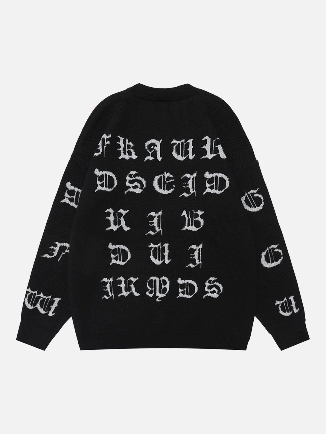 Ellesey - Contrasting Letters Knitting Sweater-Streetwear Fashion - ellesey.com